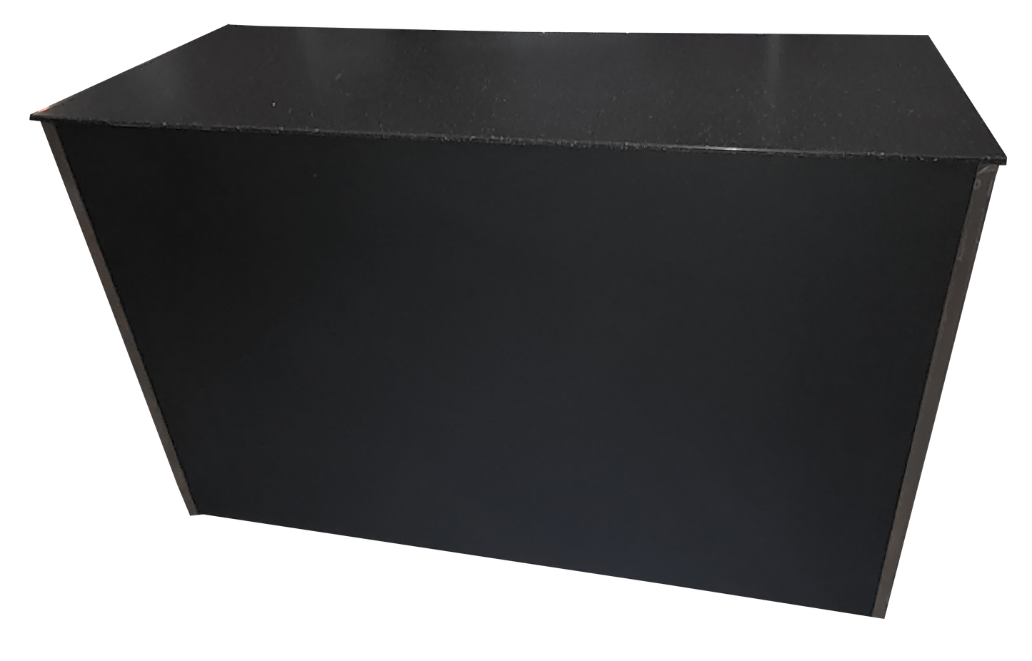 Portable Bar Island - Black - Granite Marble Top