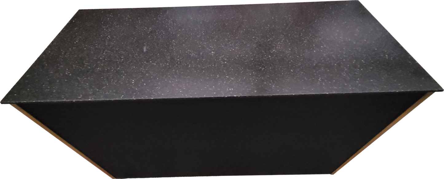 Portable Bar Island - Black - Granite Marble Top
