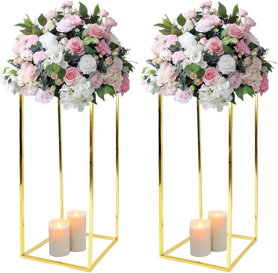 Flower Stand Centerpiece - Gold
