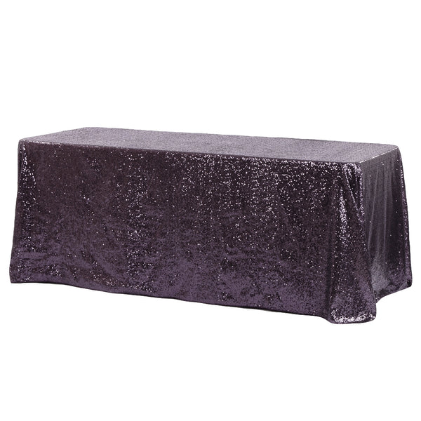 Glitz Sequin 90inx132in Rectangular Tablecloth