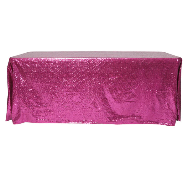 Glitz Sequin 90inx132in Rectangular Tablecloth