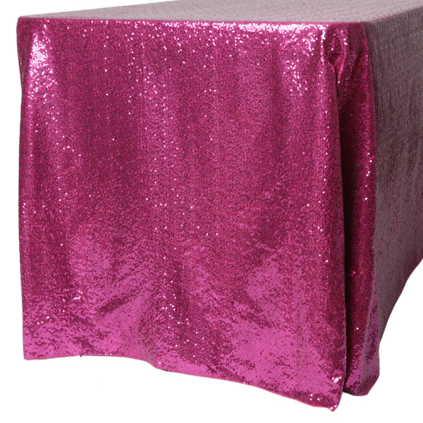 Glitz Sequin 90inx132in Rectangular Tablecloth
