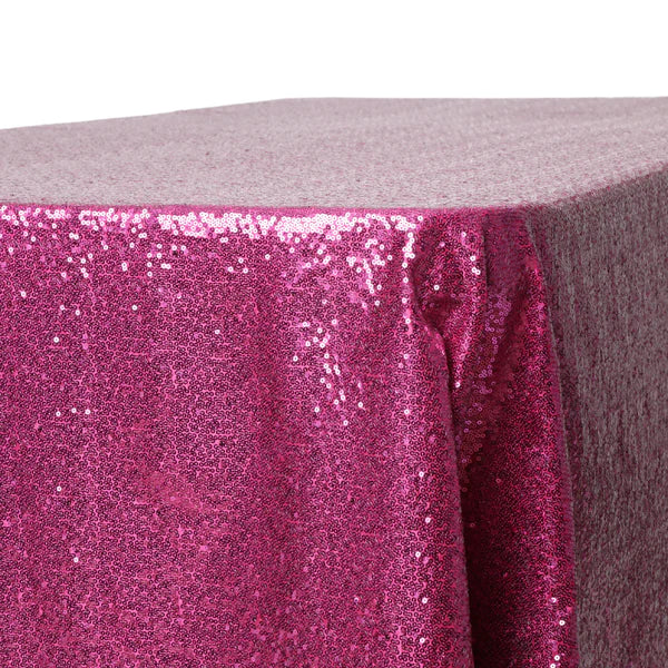 Glitz Sequin 90inx132in Rectangular Tablecloth