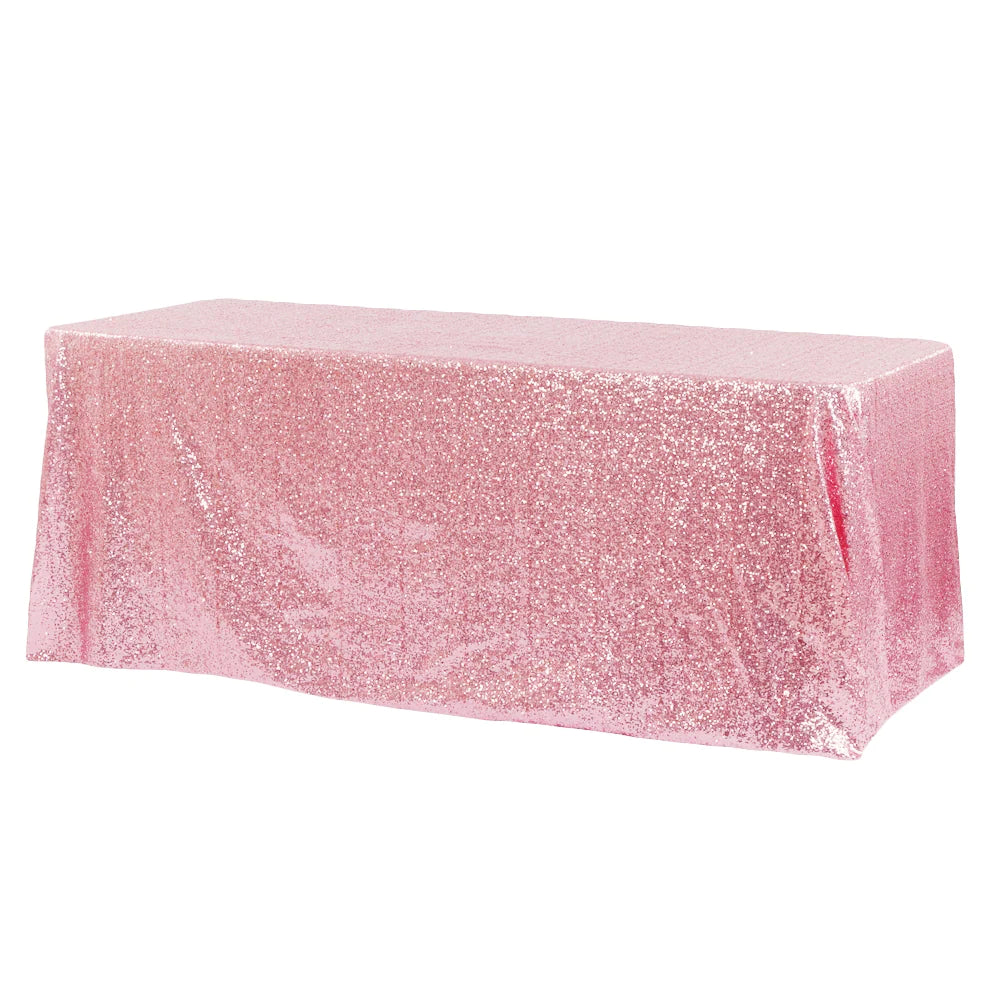 Glitz Sequin 90inx132in Rectangular Tablecloth