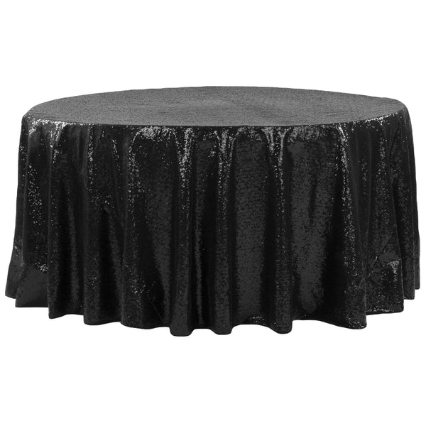 Glitz Sequin 120in Round Tablecloth