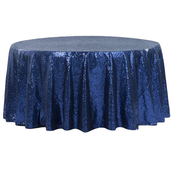 Glitz Sequin 120in Round Tablecloth