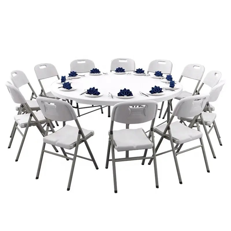 Round Table - Folding Plastic Round - 5ft height - 60in Diameter