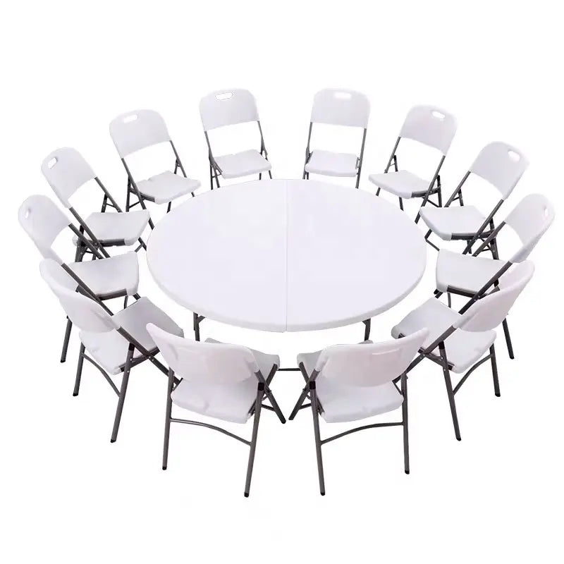 Round Table - Folding Plastic Round - 5ft height - 60in Diameter