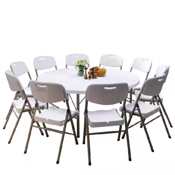 Round Table - Folding Plastic Round - 5ft height - 60in Diameter