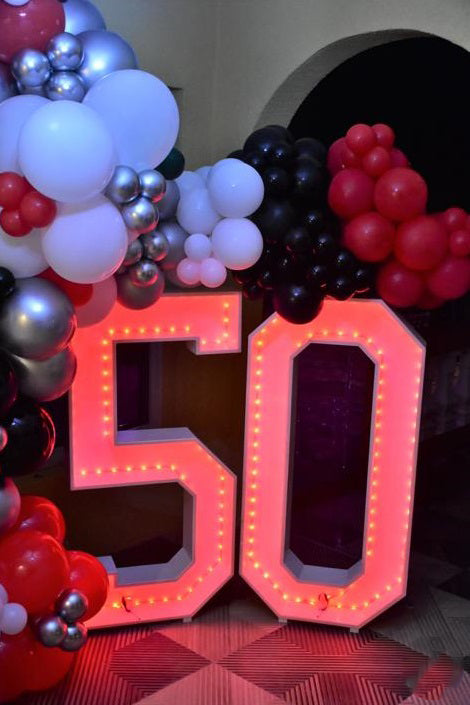 Marquee Numbers & Letters with Neon Lights
