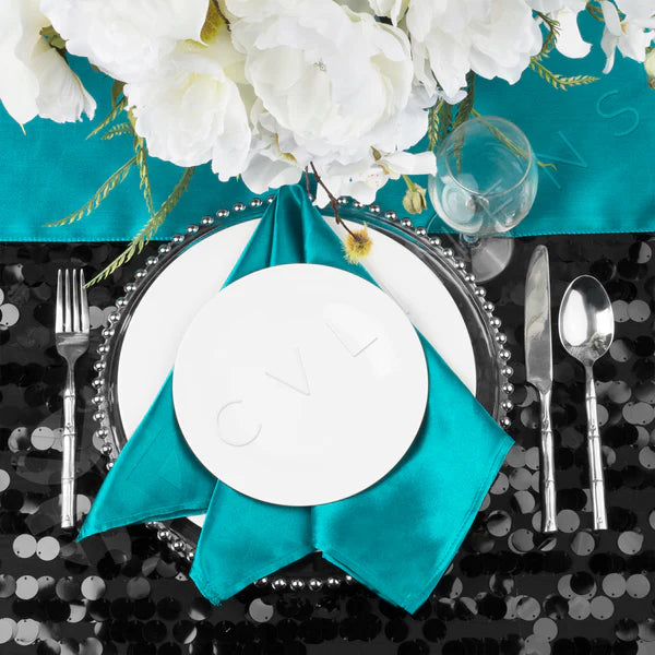 Large Payette Sequin Round 120in Tablecloth