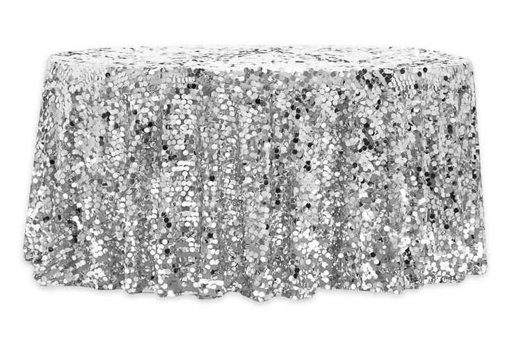 Large Payette Sequin Round 120in Tablecloth