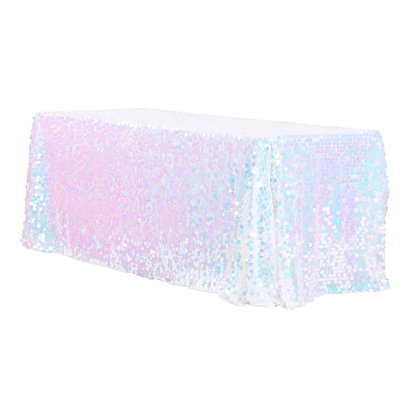 Large Payette Sequin Tablecloth 90in x 132in (Rectangular)