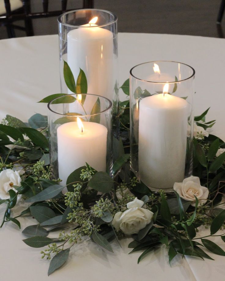 Glass Cylinder Candle Holder