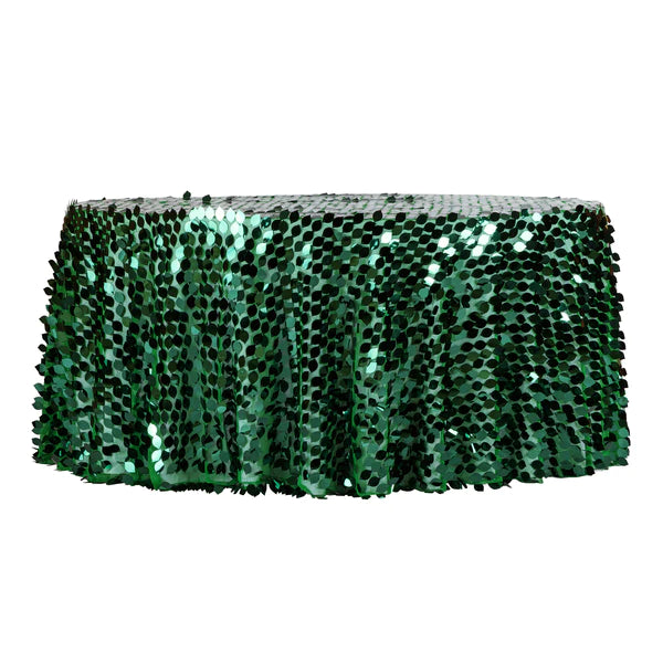 Leaf Payette Sequin Tablecloth 120in (Round)