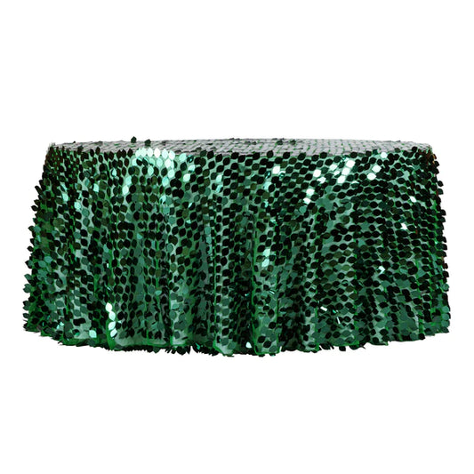 Leaf Payette Sequin Tablecloth 120in (Round)