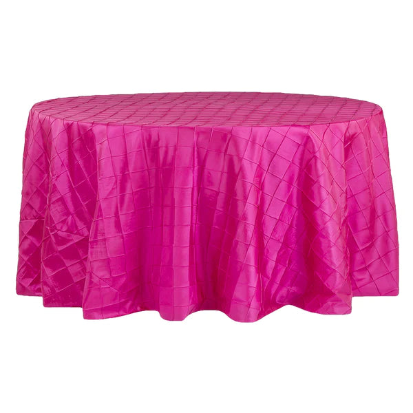 Pintuck 120in Round Tablecloth