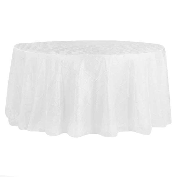 Pintuck 120in Round Tablecloth