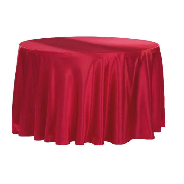 Satin 120in Round Tablecloth
