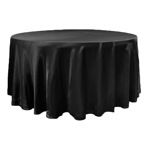 Satin 120in Round Tablecloth