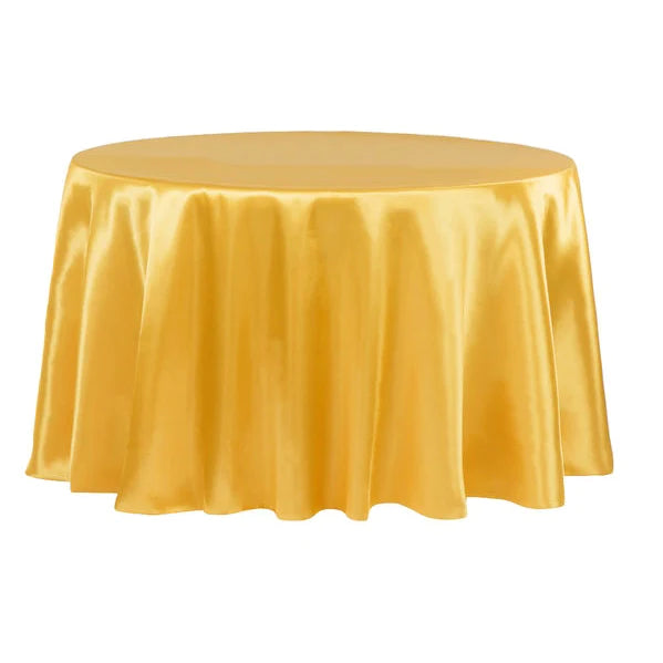 Satin 120in Round Tablecloth