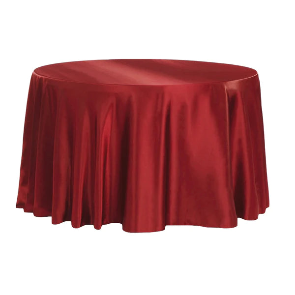 Satin 120in Round Tablecloth