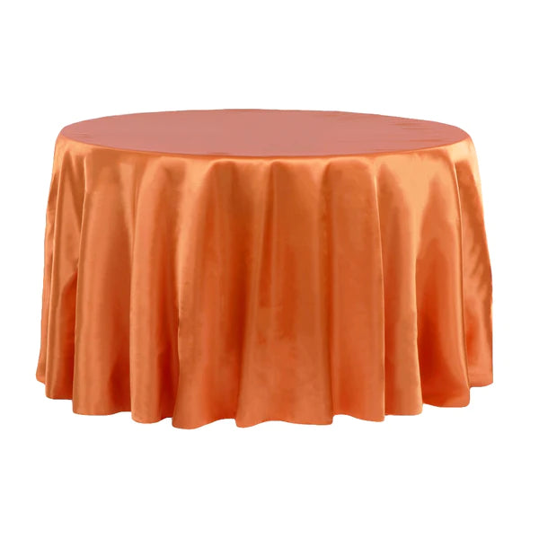 Satin 120in Round Tablecloth