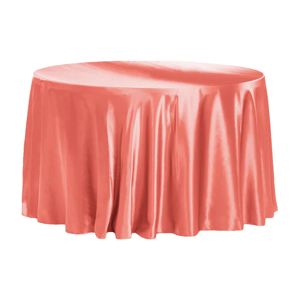 Satin 120in Round Tablecloth