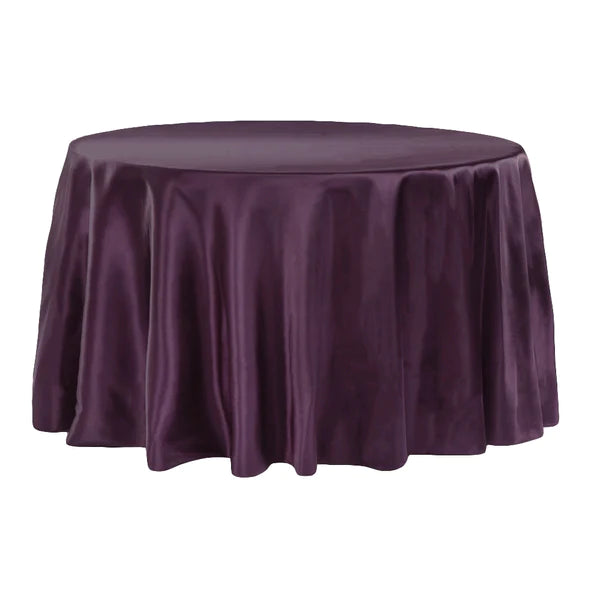 Satin 120in Round Tablecloth