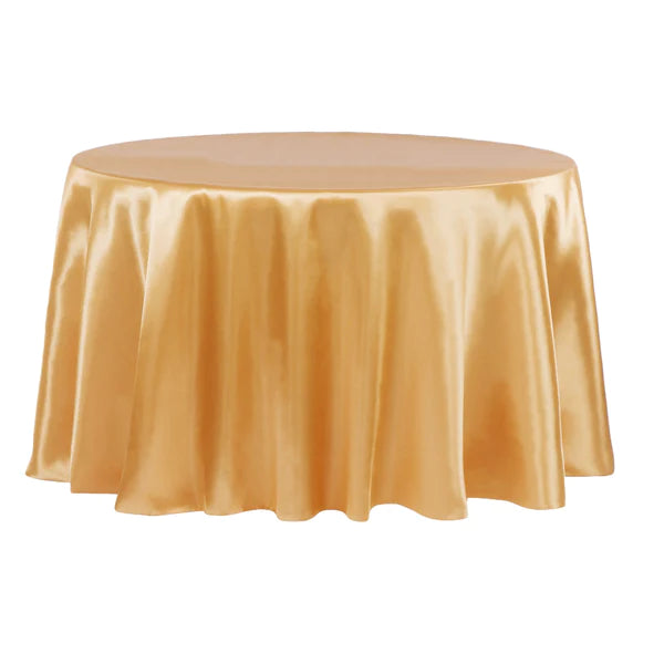 Satin 120in Round Tablecloth