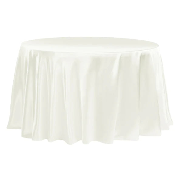Satin 120in Round Tablecloth