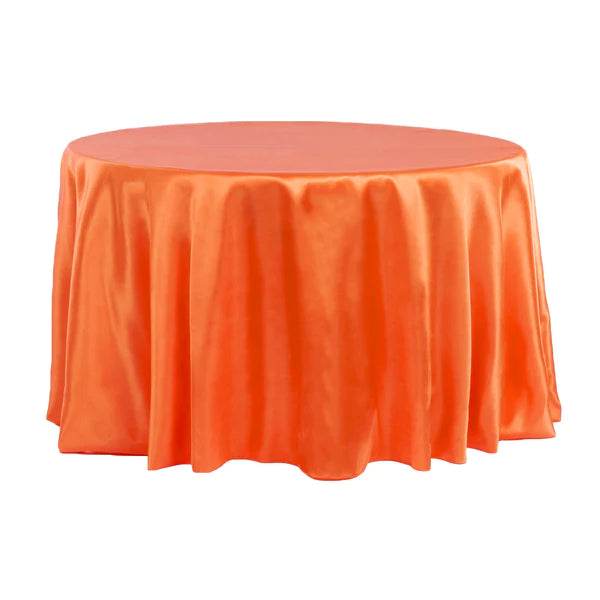 Satin 120in Round Tablecloth