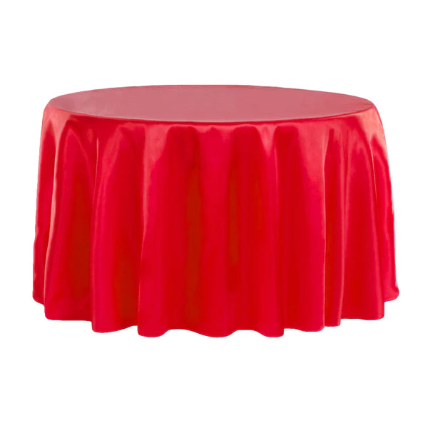 Satin 120in Round Tablecloth