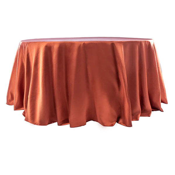 Satin 120in Round Tablecloth