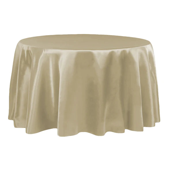 Satin 120in Round Tablecloth