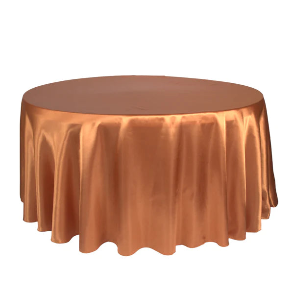 Satin 120in Round Tablecloth