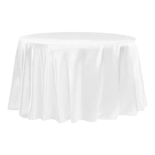 Satin 120in Round Tablecloth