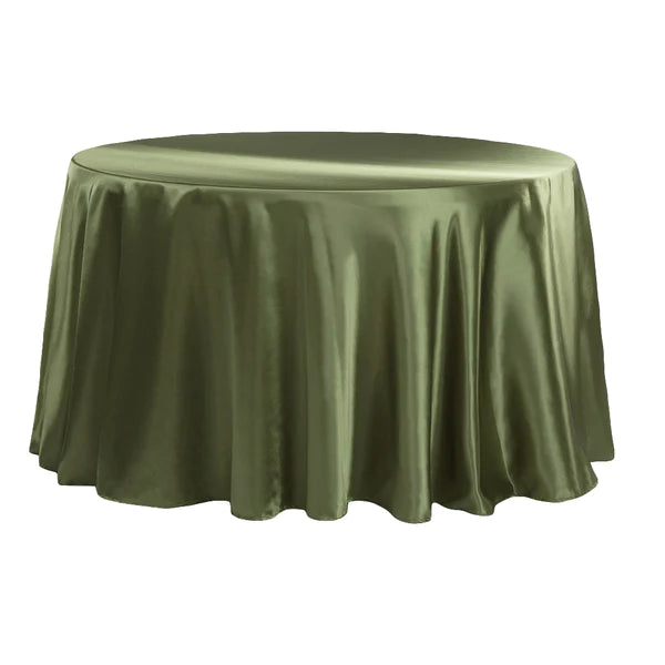 Satin 120in Round Tablecloth