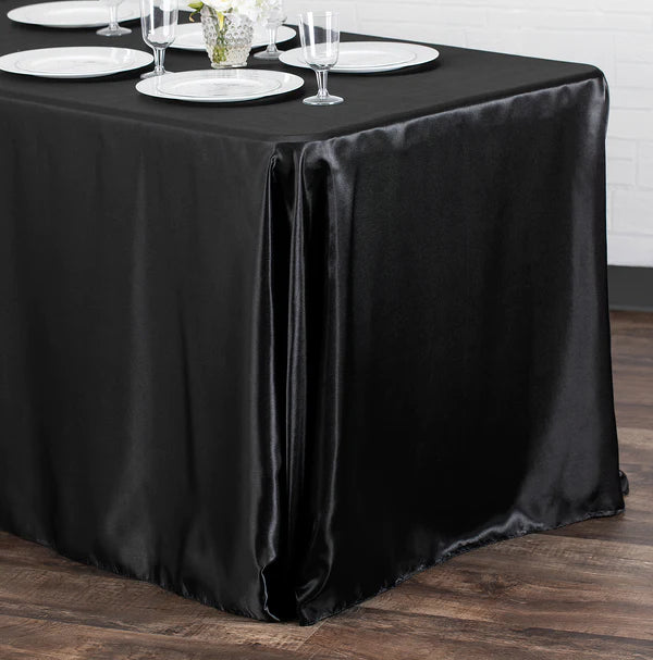Satin Rectangular 90inx132in Tablecloth