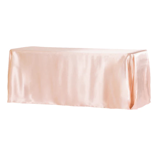 Satin Rectangular 90inx132in Tablecloth