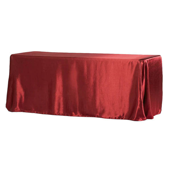 Satin Rectangular 90inx132in Tablecloth