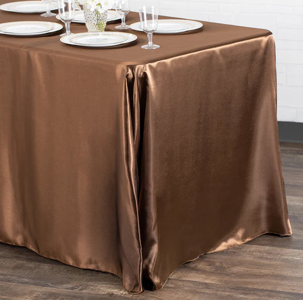 Satin Rectangular 90inx132in Tablecloth