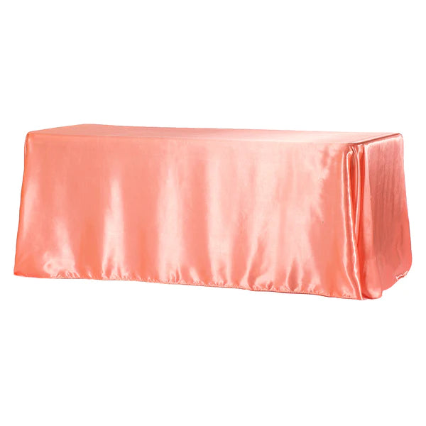 Satin Rectangular 90inx132in Tablecloth