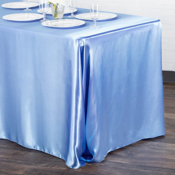 Satin Rectangular 90inx132in Tablecloth