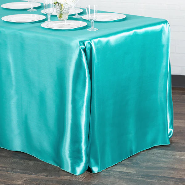 Satin Rectangular 90inx132in Tablecloth