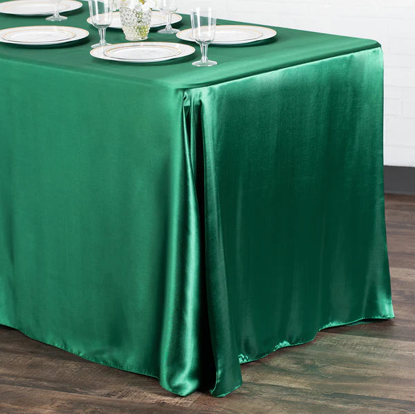 Satin Rectangular 90inx132in Tablecloth