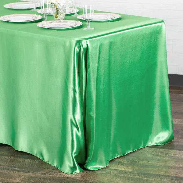 Satin Rectangular 90inx132in Tablecloth