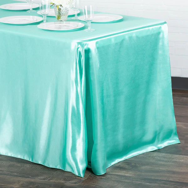 Satin Rectangular 90inx132in Tablecloth