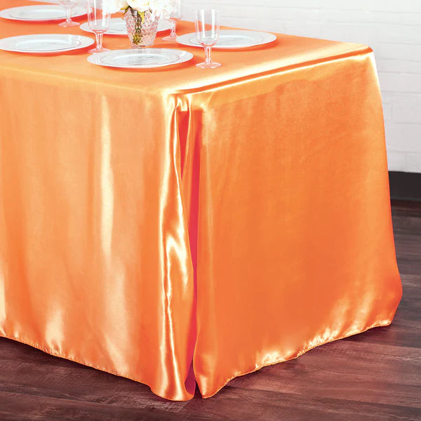 Satin Rectangular 90inx132in Tablecloth