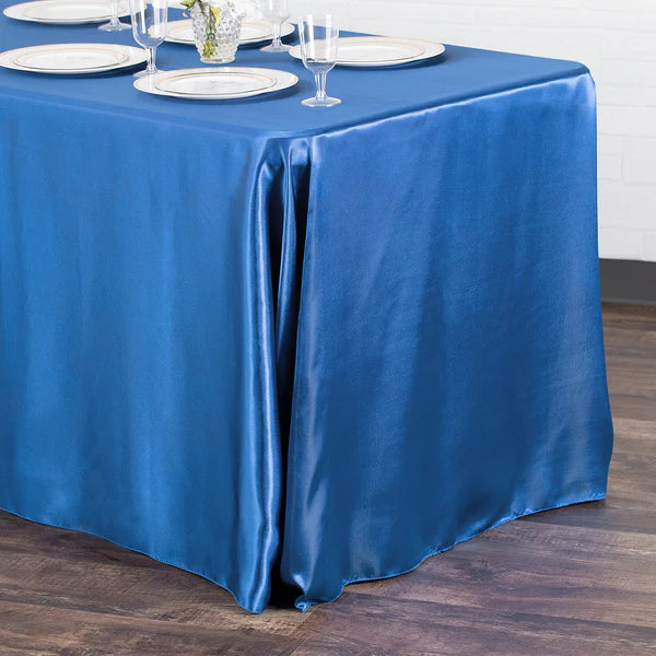 Satin Rectangular 90inx132in Tablecloth
